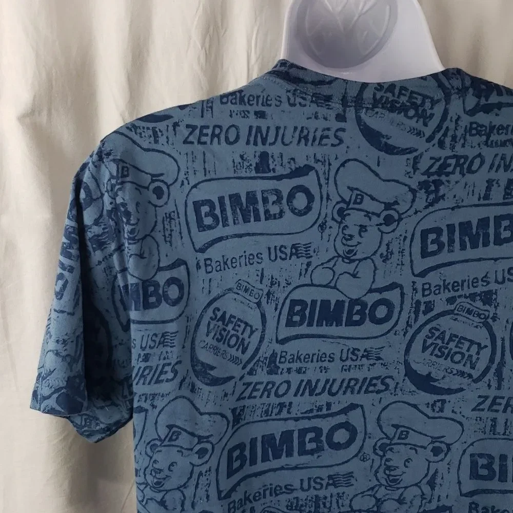 Bimbo Bakery Men's Medium Blue T-Shirt
